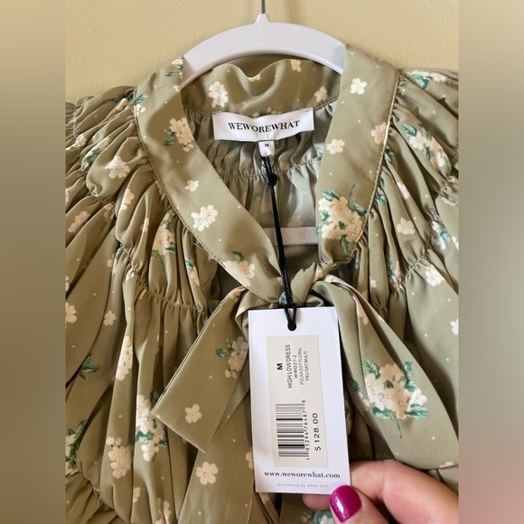 WEWOREWHAT High Low Polka Dot Floral Dress - Picture 6 of 7